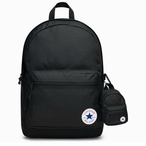 Converse Black Backpack with Mini Pouch and All Star Patch